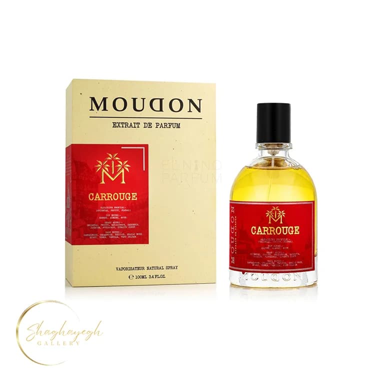 ادکلن یونیسکس شرقی میوه‌ای گلی مودون کاروژ 100 میل Moudon Carrouge Extrait de Parfum