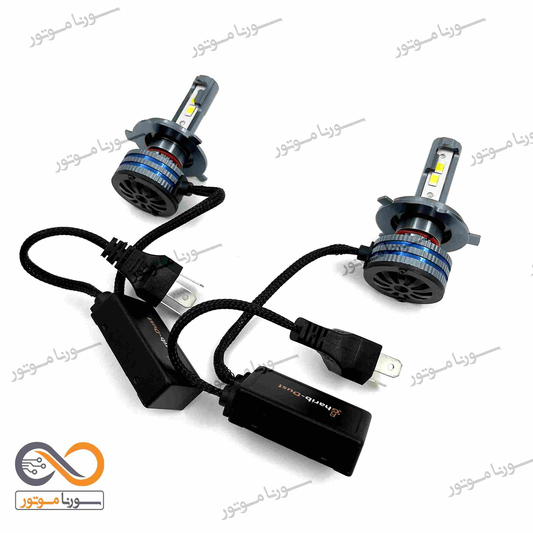 هدلایت h4 40w blue m4