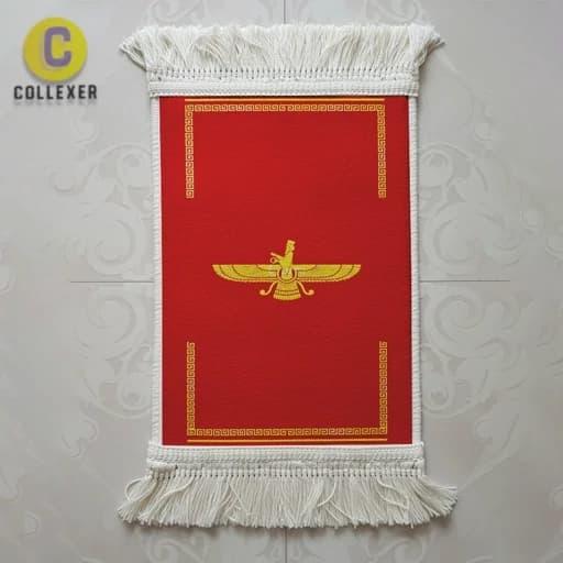 تابلو فرش ایرانی تاریخی طرح فروهر - کد 01