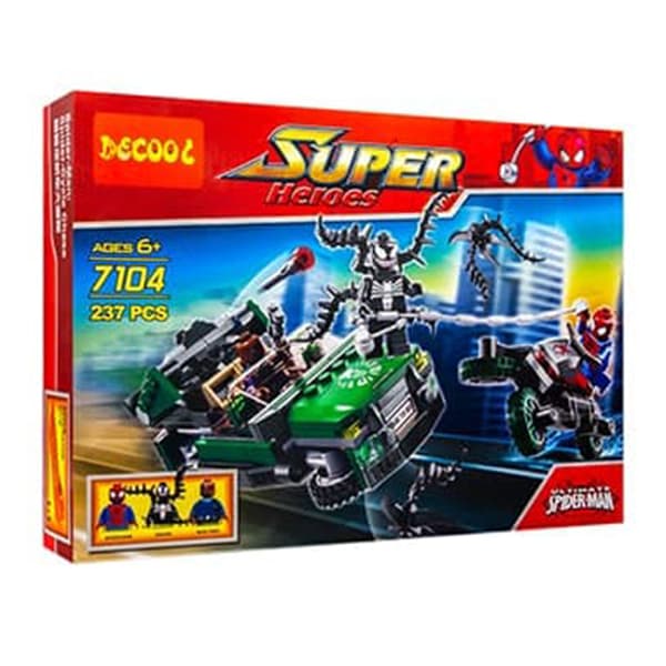 لگو اسپایدرمن برند decool کد 7104