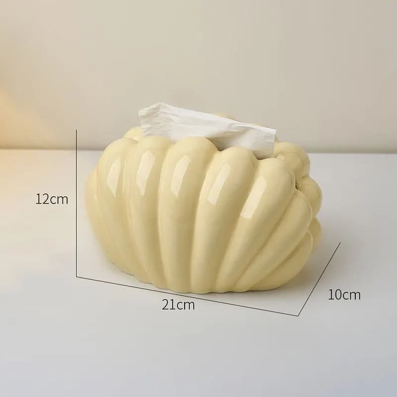جا دستمال کاغذی رومیزی صدف Seashell — تصویر ۲