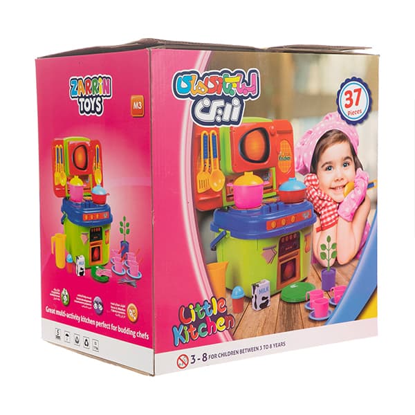 آشپزخانه کودک زرین تویز مدل Little Kitchen کد M3 — تصویر ۳