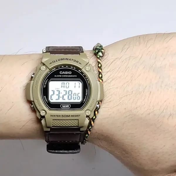 ساعت مچی مردانه زنانه کاسیو (CASIO) جنرال مدل W-219HB-5AVDF — تصویر ۳