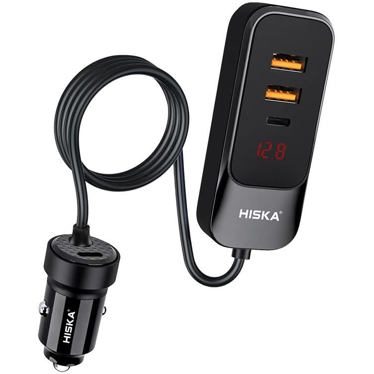شارژر فندکی 120 وات 4 پورت هیسکا HISKA HCC-327 — تصویر ۴