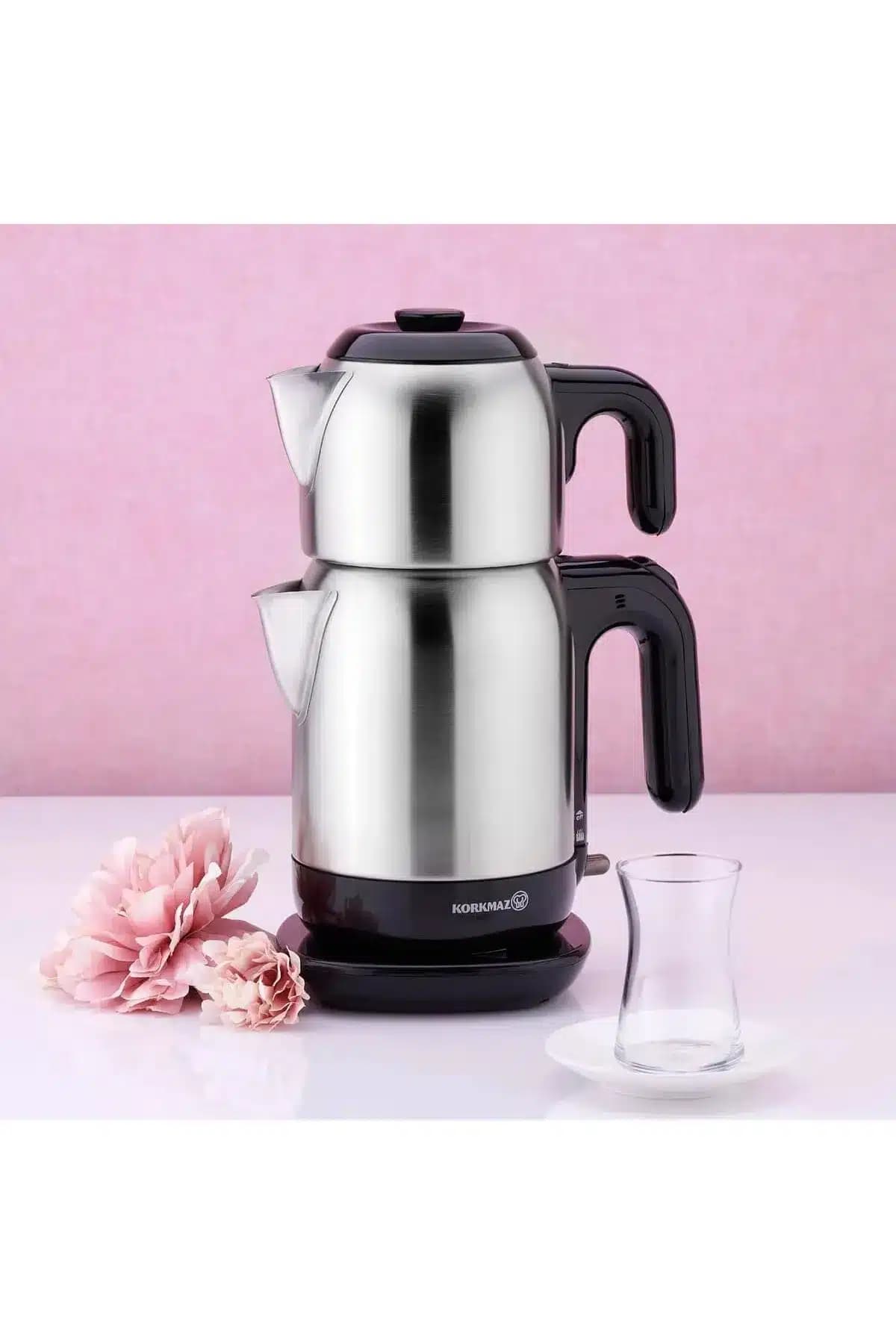 چای ساز استیل کرکماز مدل A369 Korkmaz — تصویر ۶