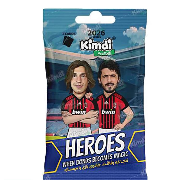 کیمدی کارت فوتبالی 2026 heroes بسته 12عددی