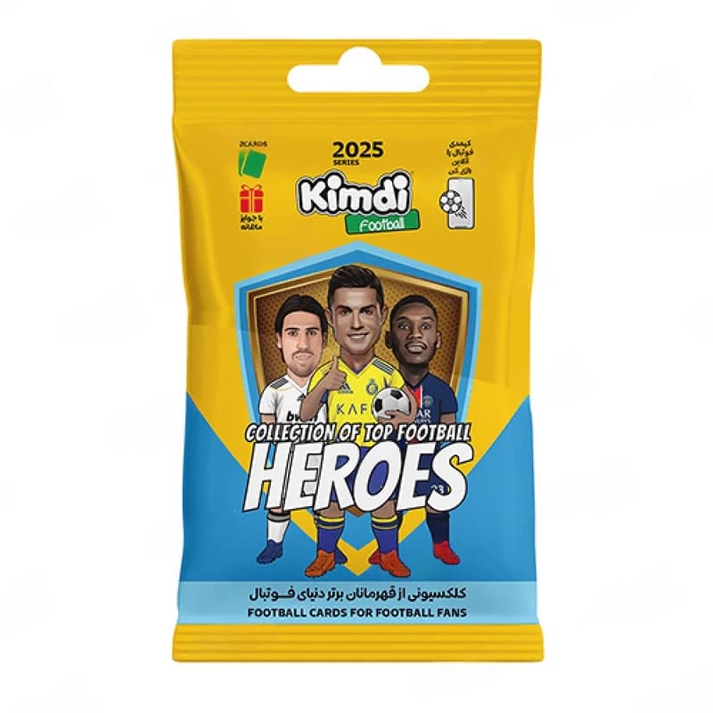 کیمدی کارت فوتبالی heroes 2025 بسته 2عددی