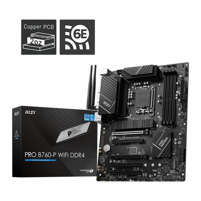 مادربرد ام اس آی مد MSI PRO B760-P WIFI DDR5 — تصویر ۴