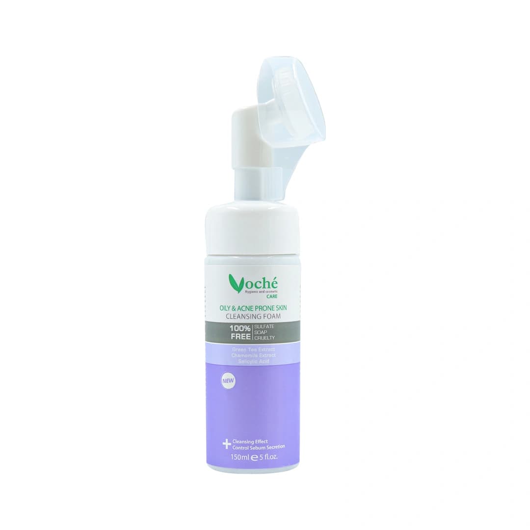 فوم شستشوی صورت وچه مناسب پوست چرب و مستعد آکنه حجم 150میلی لیتر/Voche Cleansing Foam For Oily And Acne Prone Skin 150ml