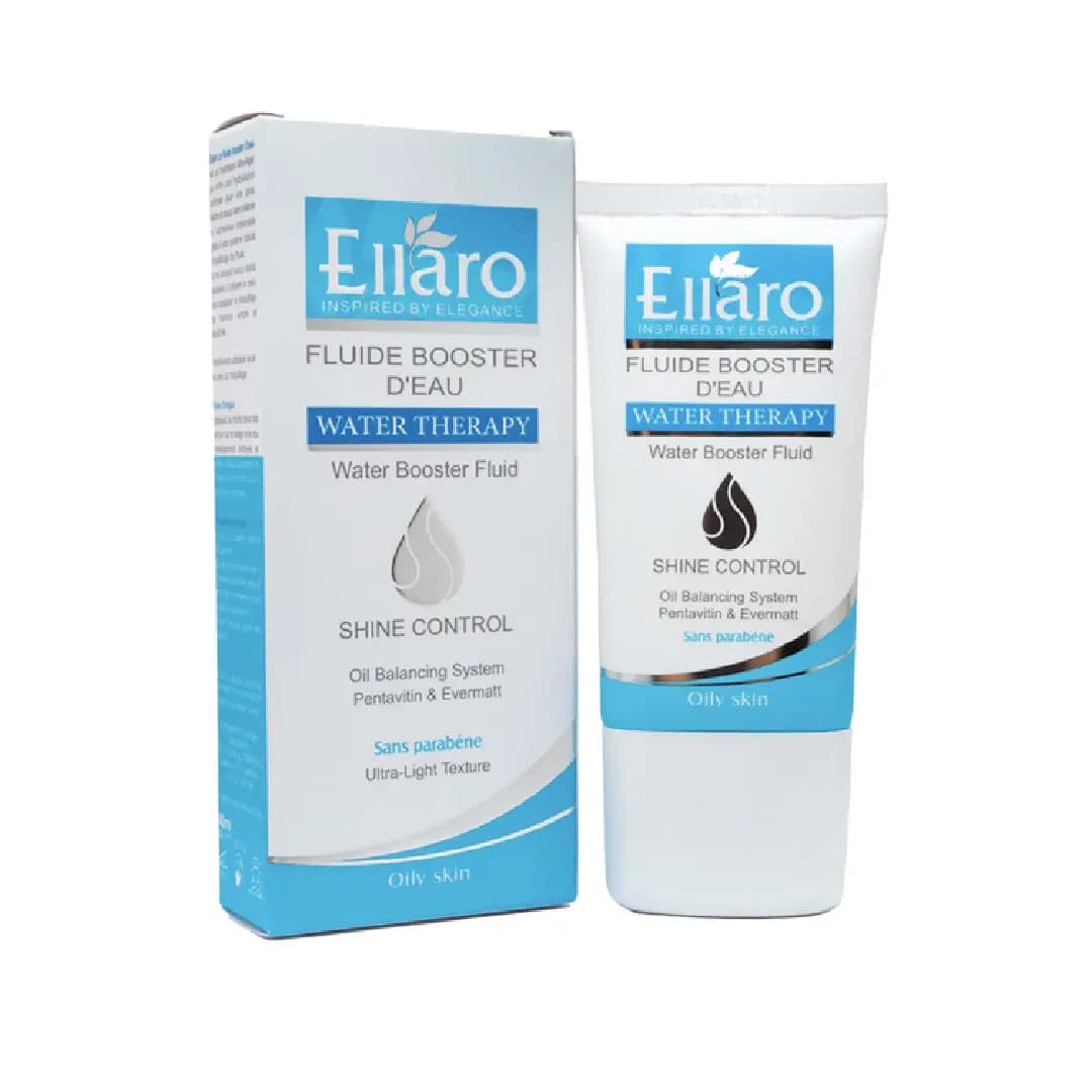 فلوئید آبرسان پوست چرب الارو مدل شاین کنترل 40 میلی لیتر/Ellaro Shine Control Water Booster Fluid For Oily Skin 40 ml