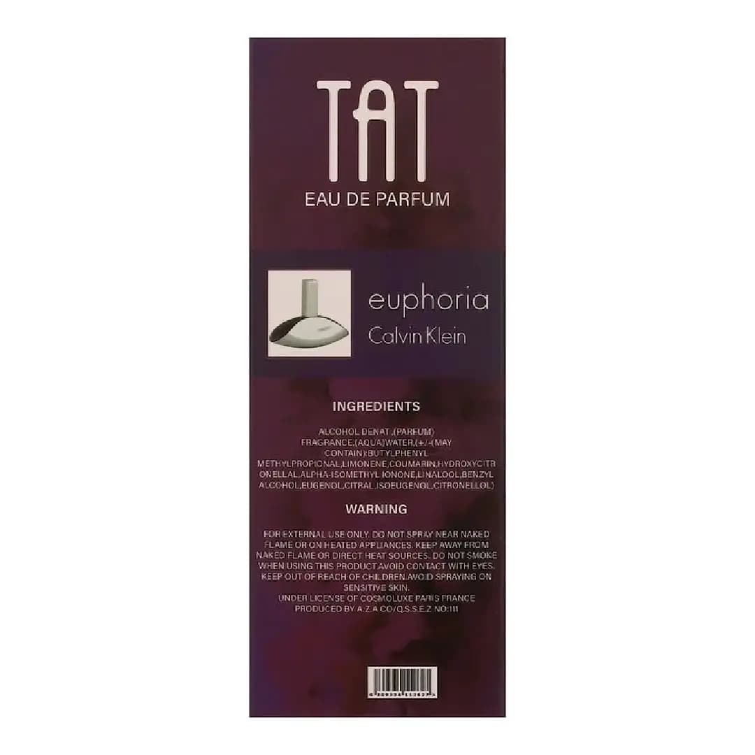 عطر جیبی زنانه تات مدل کالوین کلین ایفوریا رایحه گرم و شیرین حجم 25 میلی‌لیتر/Tat Men’s Pocket Perfume Casamorati Lira Warm Scent 25 ml — تصویر ۲