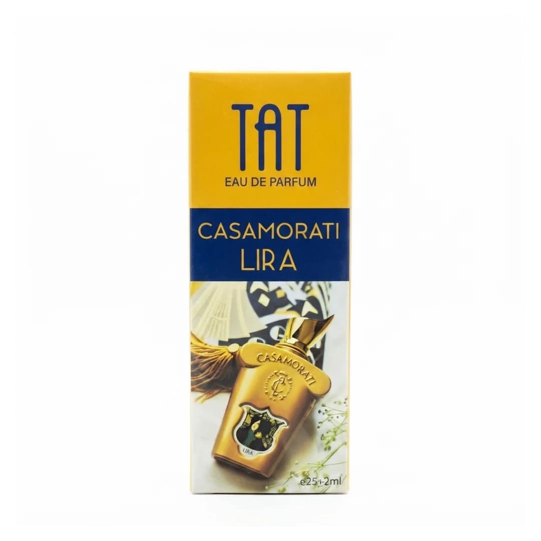 عطر جیبی مردانه تات مدل کازاموراتی لیرا با رایحه گرم حجم 25 میلی لیتر/Tat Men’s Pocket Perfume Casamorati Lira Warm Scent 25 ml