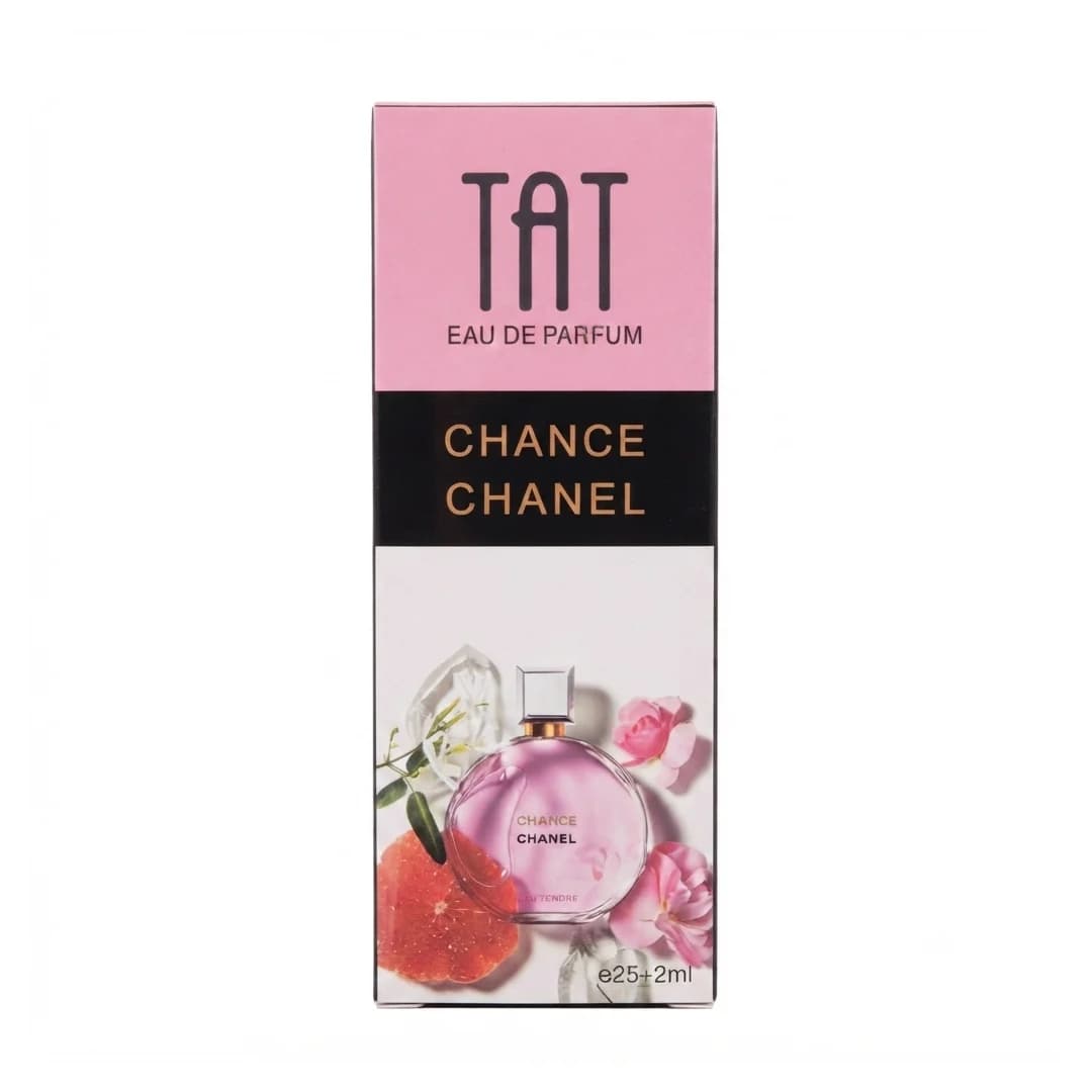 عطر جیبی زنانه تات مدل شنل چنس رایحه ملایم و شیرین حجم 25 میلی لیتر/Tat Women’s Pocket Perfume Chanel Chance Soft and Sweet Scent 25 ml