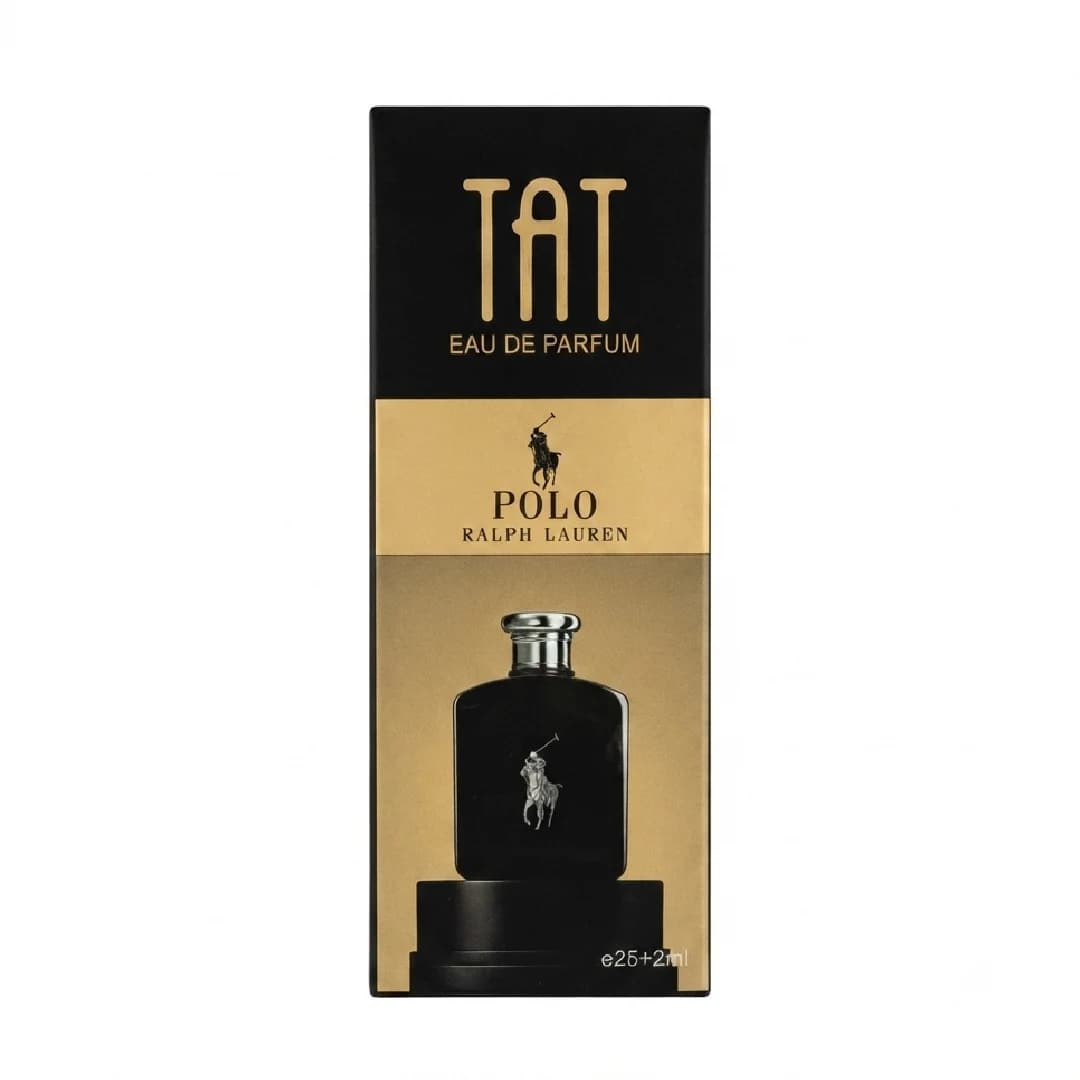 عطر جیبی مردانه تات مدل پولو بلک رالف لورن رایحه معتدل حجم 25 میلی لیتر/Tat Men’s Pocket Perfume Ralph Lauren Polo Black 25 ml