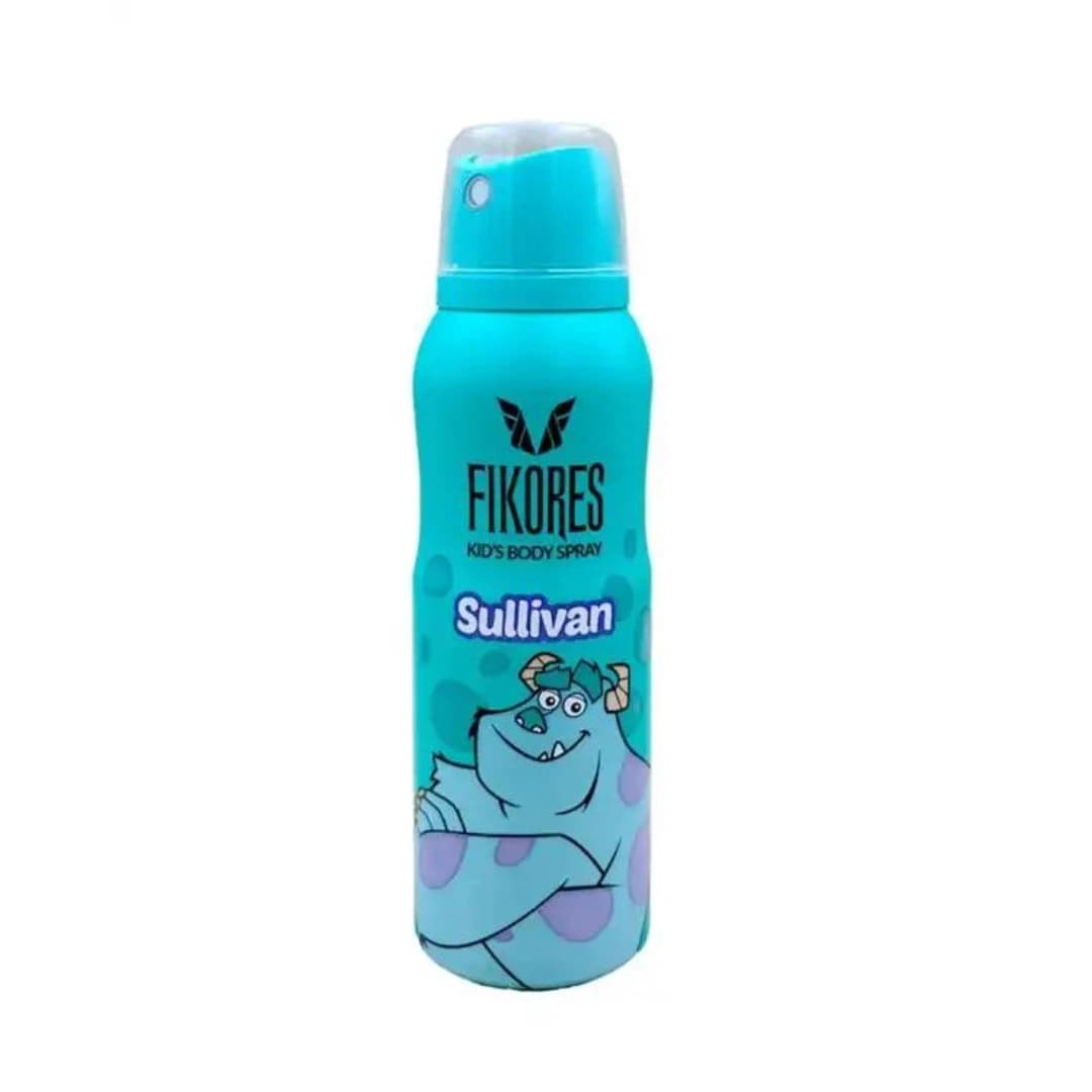 اسپری بدن کودک فیکورس مدل سالیوان حجم 125 میلی لیتر/Fikores Sullivan Body Spray For Kids 125 ml