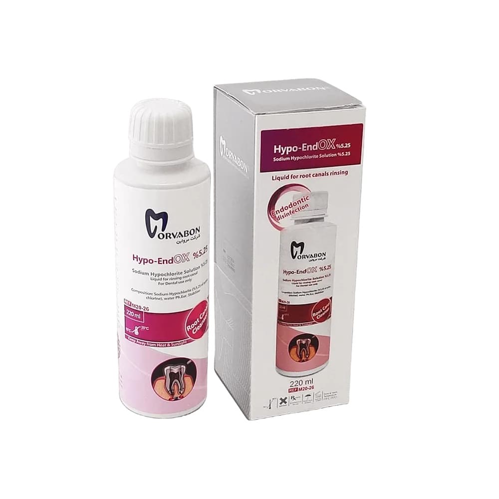 محلول سدیم هیپوکلریت مروابن Morvabon Hypo-Endox1