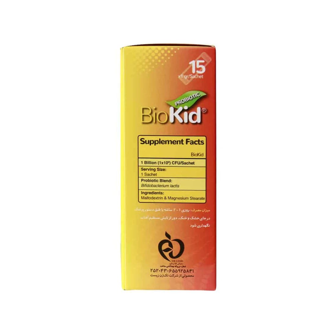 ساشه پروبیوتیک بایوکید تک ژن فارما 15 عددی/Takgene Pharma Biokid Probiotic Sachet — تصویر ۳