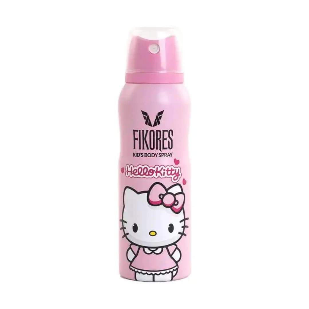 اسپری بدن کودک مدل هلوکیتی فیکورس حجم 125 میلی لیتر/Fikores Hello Kitty Body Spray For Kids 125 ml