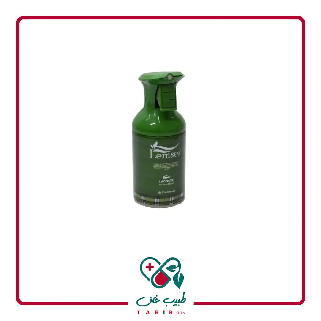 اسپری خوشبوکننده هوا لمسر با رایحه لاکوست حجم 250 میلی لیتر/Lamsre air freshener spray, Lacoste scent, 250ml