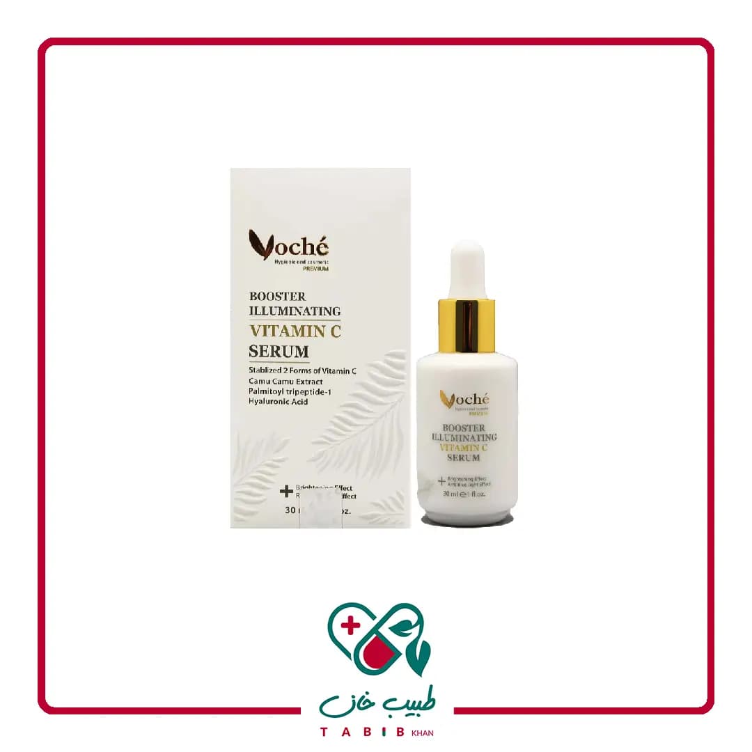 سرم روشن کننده وچه مدل ویتامین سی حجم 30 میلی لیتر/Voche Vitamin C Serum 30 ml