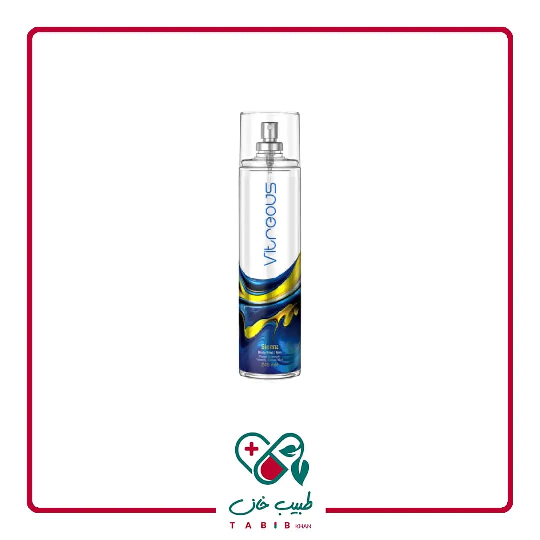 بادی میست مردانه ویتروس مدل سیه نا حجم 245 میلی لیتر/Vitreous Sienna Body Mist For Men 245 ml