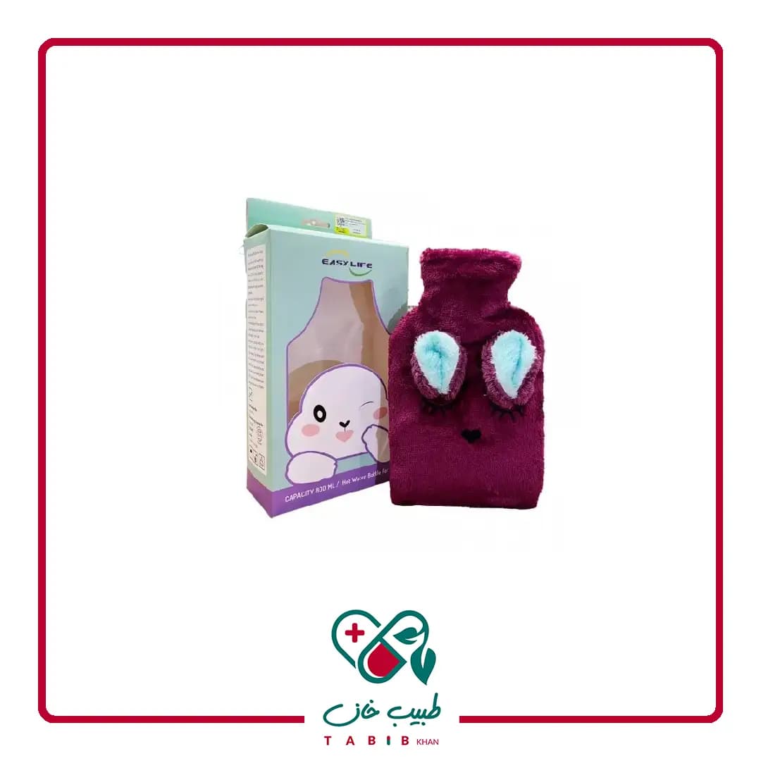 کیسه آب گرم کودکان مدل خرگوش ایزی لایف رنگ ارغوانی/Children’s Hot Water Bag Rabbit Model Easy Life Purple Color