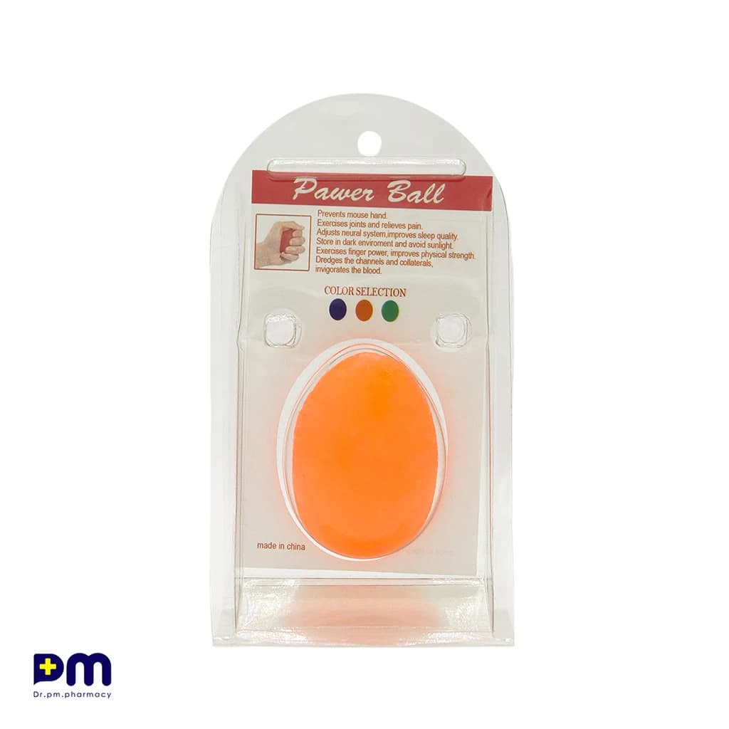 توپ تقویت مچ دست ژله‌ای پاور بال مدل تخم‌مرغی — تصویر ۲