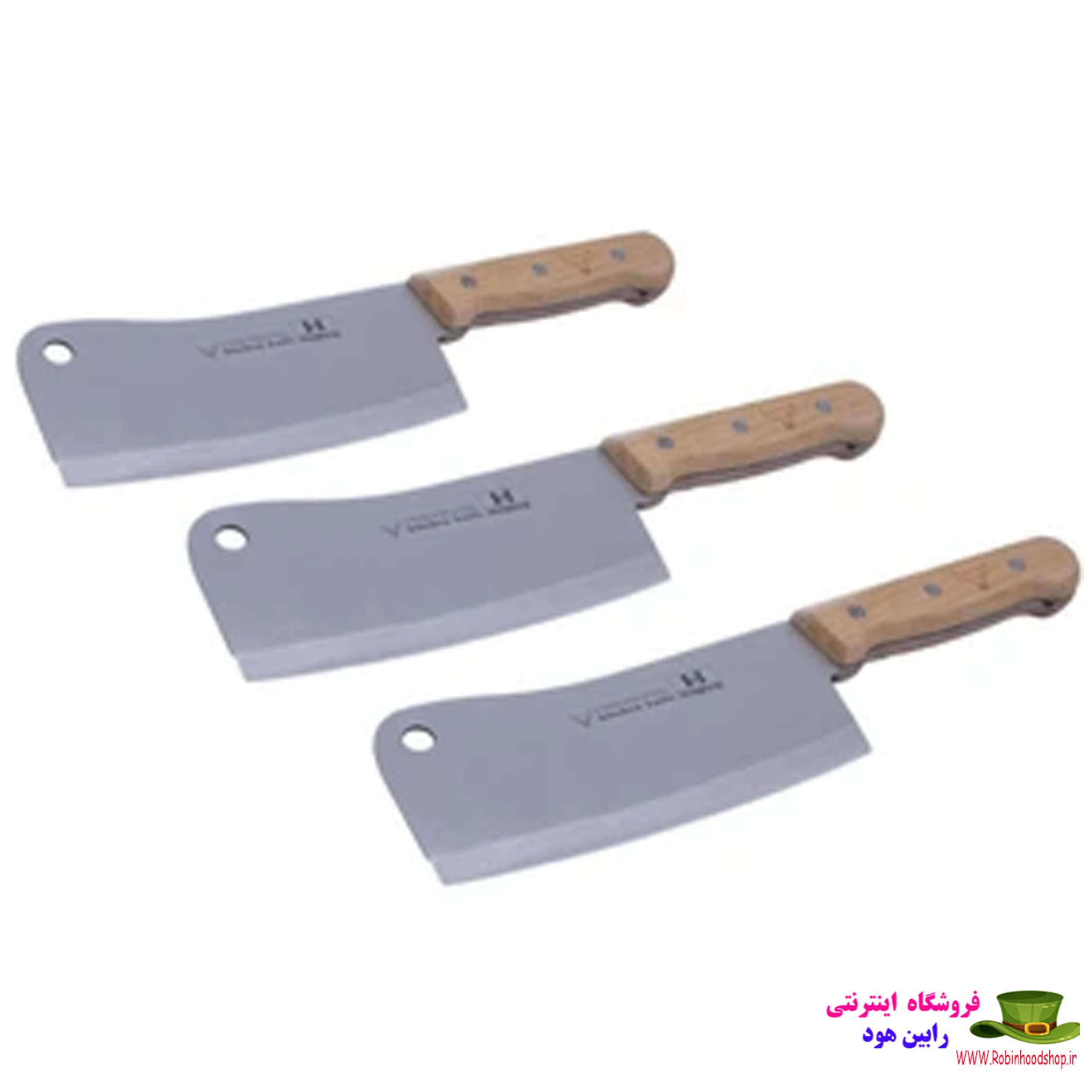 ساطور دسته چوبی حیدری بزرگ