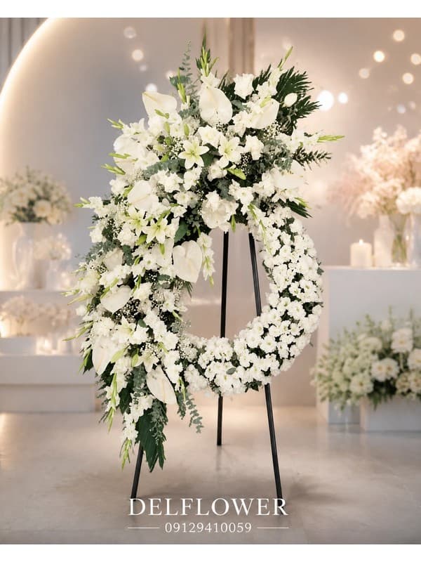 تاج گل ختم DF6C3D