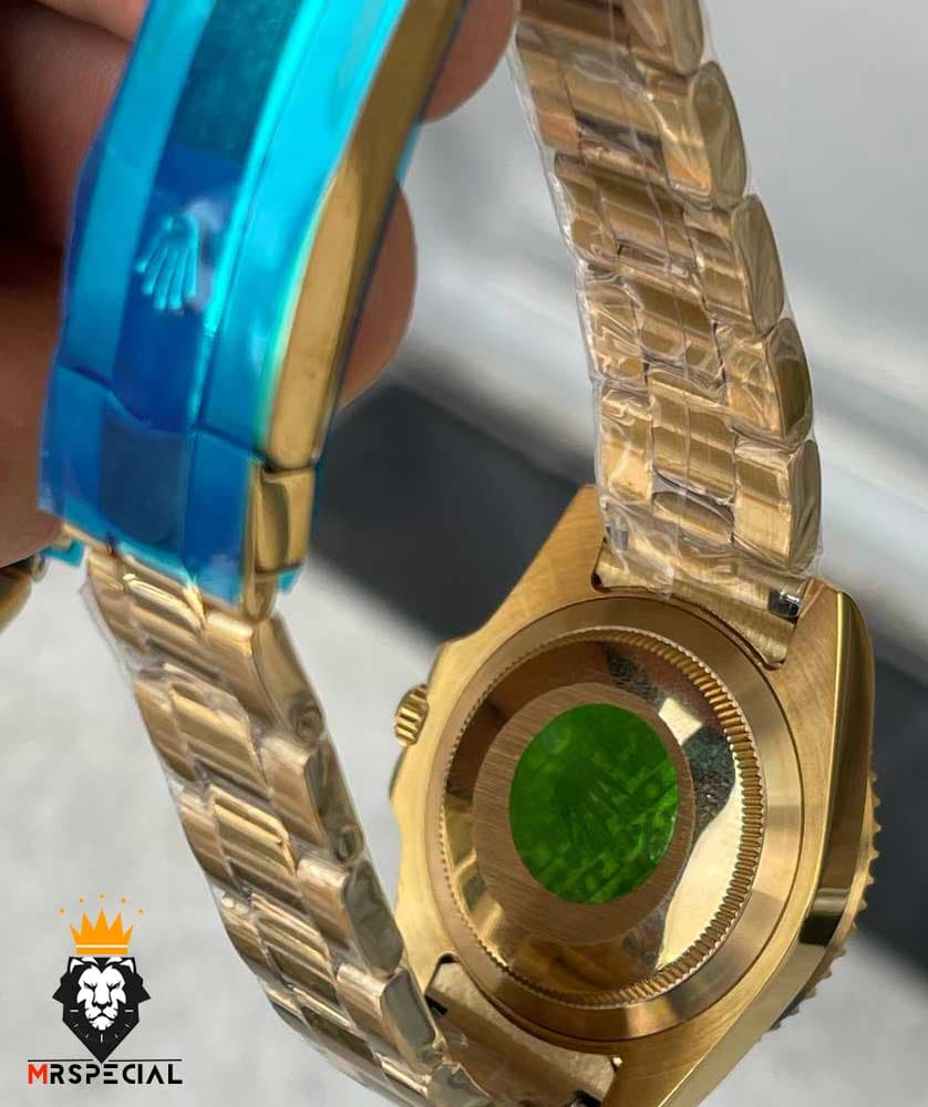 ساعت ست رولکس مردانه و زنانه ساب مارینر طلایی صفحه سبز 01624 Rolex Sub mariner — تصویر ۴
