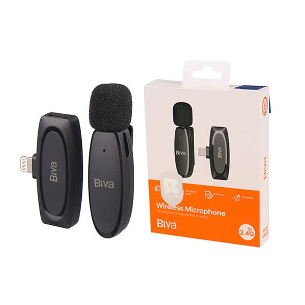 میکروفن یقه ای لایتینینگ بیوا مدل WM-02