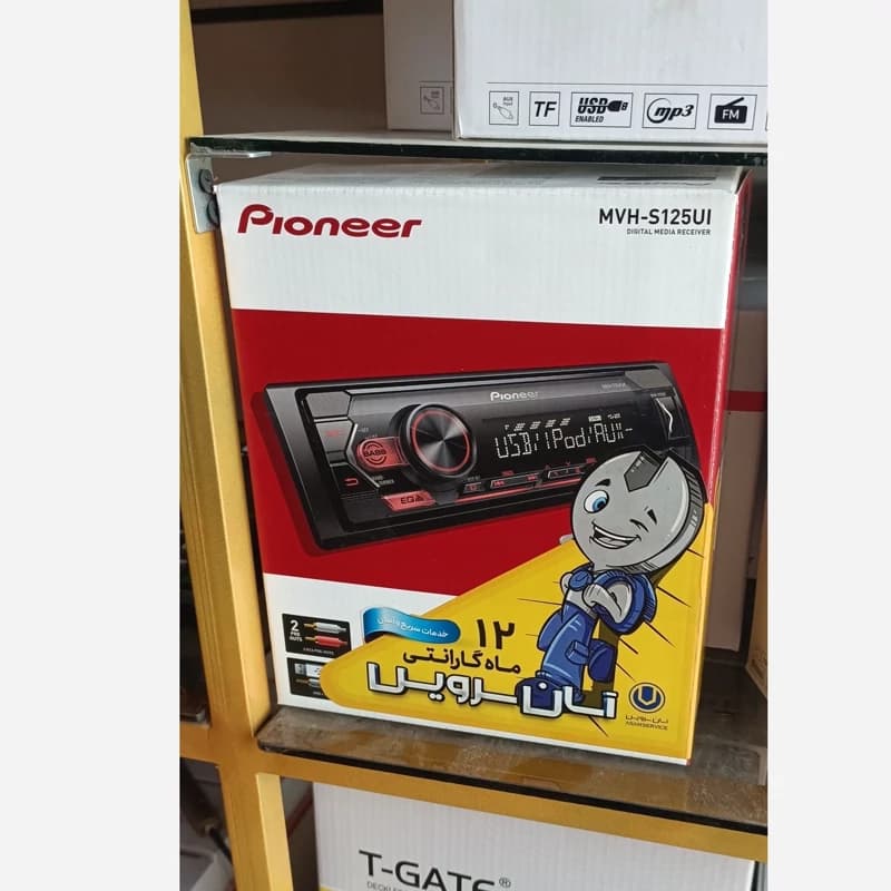 ضبط ماشین پایونر 4کانال اصلی فلشخور و aux و رادیو سیستم صوتی وکیلی کرج