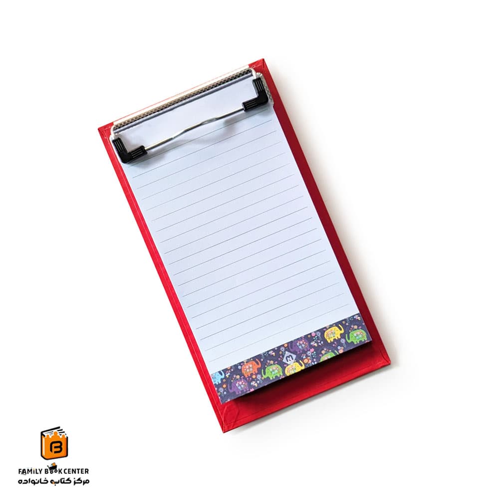 تخته شاسی همراه با کاغذ یادداشت قرمز مکث نوت (maxnote) — تصویر ۲