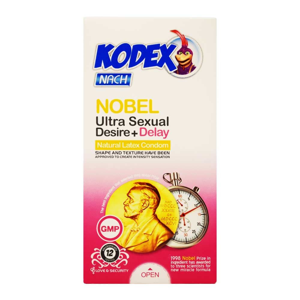 کاندوم کدکس KODEX مدل Nobel بسته 12 عددی