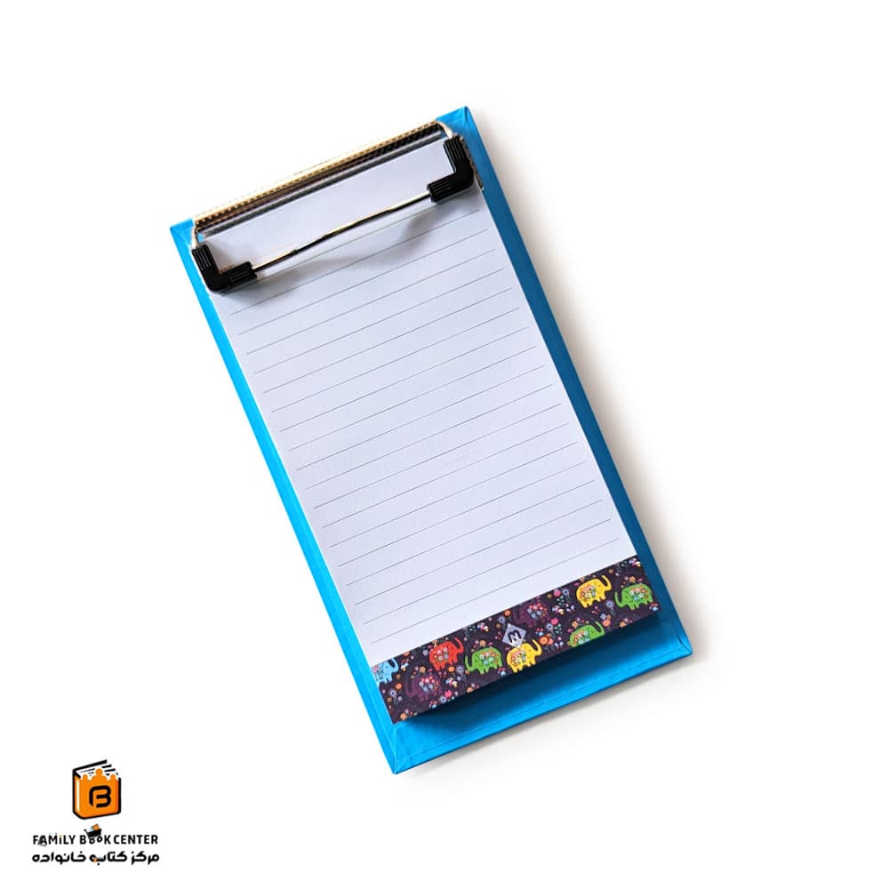 تخته شاسی همراه با کاغذ یادداشت آبی روشن مکث نوت (maxnote)