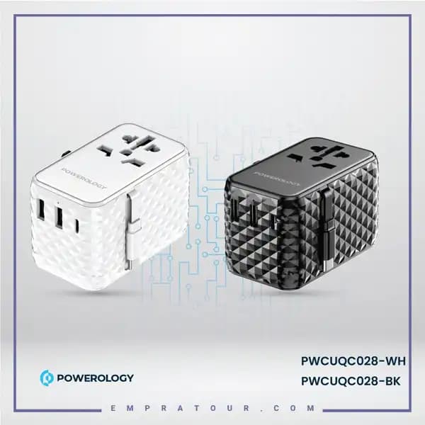 شارژر چند کاره با کابل جمع شونده پاورولوژی PWCUQC028 — تصویر ۷