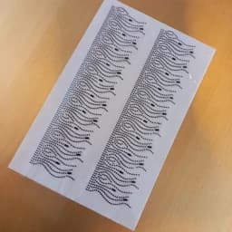 نگین حرارتی طرح خزه باگت دار . چادر . نگین چادر . مانتو . نگین چسبی . جوراب — تصویر ۳