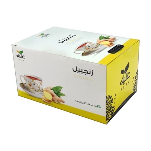 دمنوش زنجبیل کیسه ای عالیان - 25 عددی