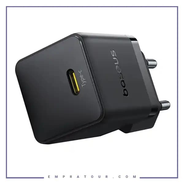 آداپتور شارژ 20 وات با کابل بیسوس CCZC20CE — تصویر ۳