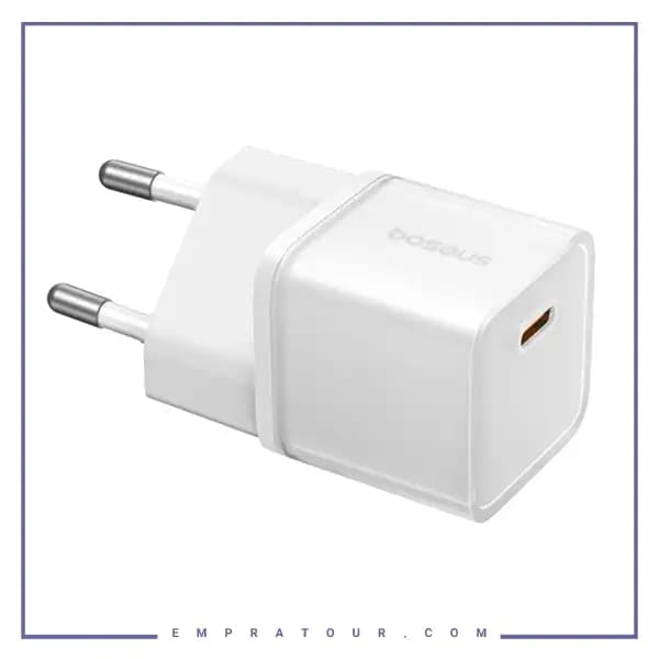 آداپتور شارژ دیواری 20 وات بیسوس CCAN20E5-S — تصویر ۲