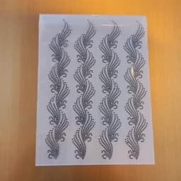 نگین حرارتی طرح پر طاووسی . چادر . نگین چادر . مانتو . نگین چسبی . جوراب — تصویر ۴