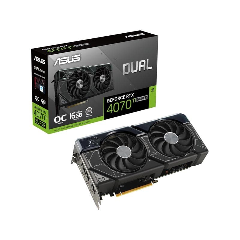 کارت گرافیک ASUS Dual RTX 4070 Ti Super O16G