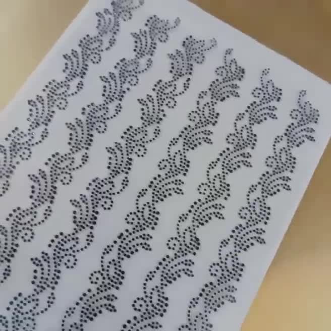 نگین حرارتی طرح گل دنباله دار . چادر . نگین چادر . مانتو . نگین چسبی . جوراب