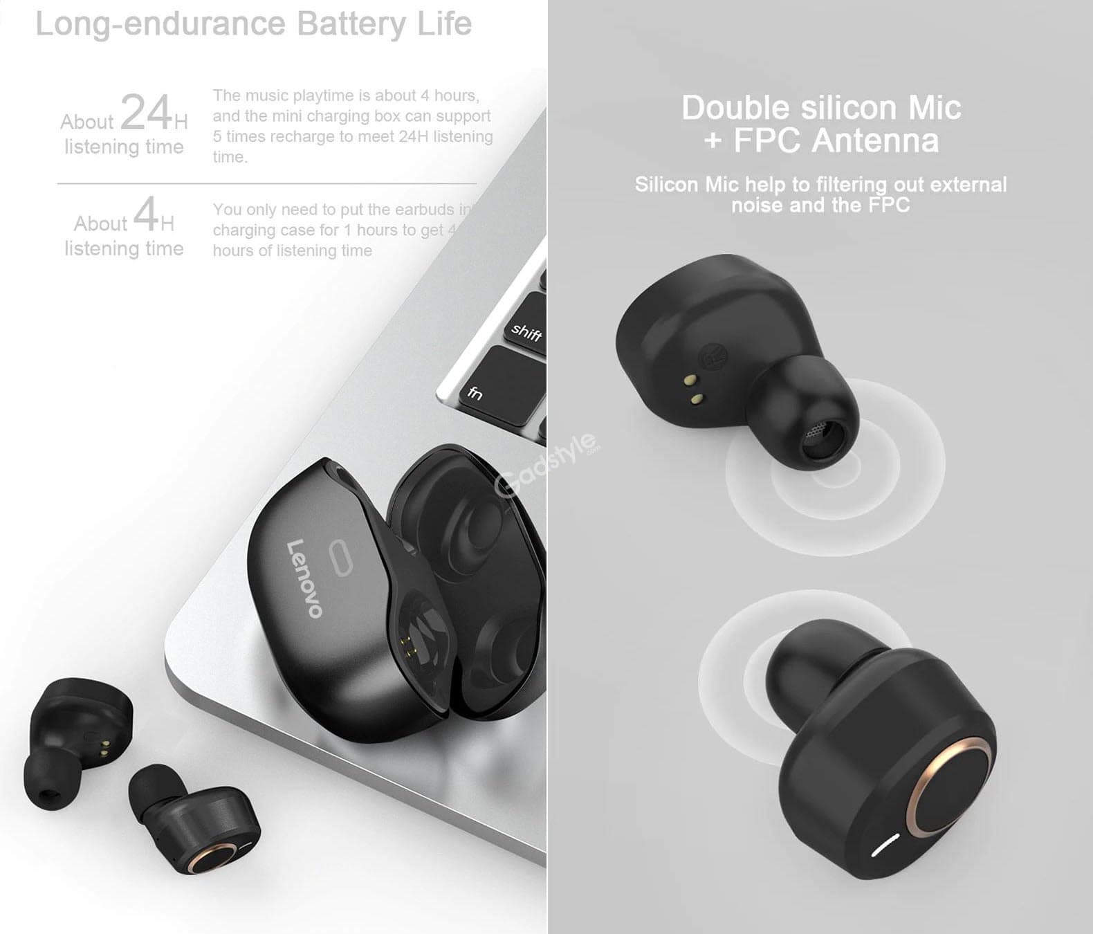 هدفون بی سیم لنوو مدل X18 — تصویر ۴