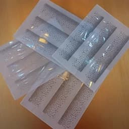 نگین حرارتی طرح پخش یک طرفه رنگ نقره ای و دودی (سربی ) و طلایی . چادر . نگین چادر . مانتو . نگین چسبی — تصویر ۳