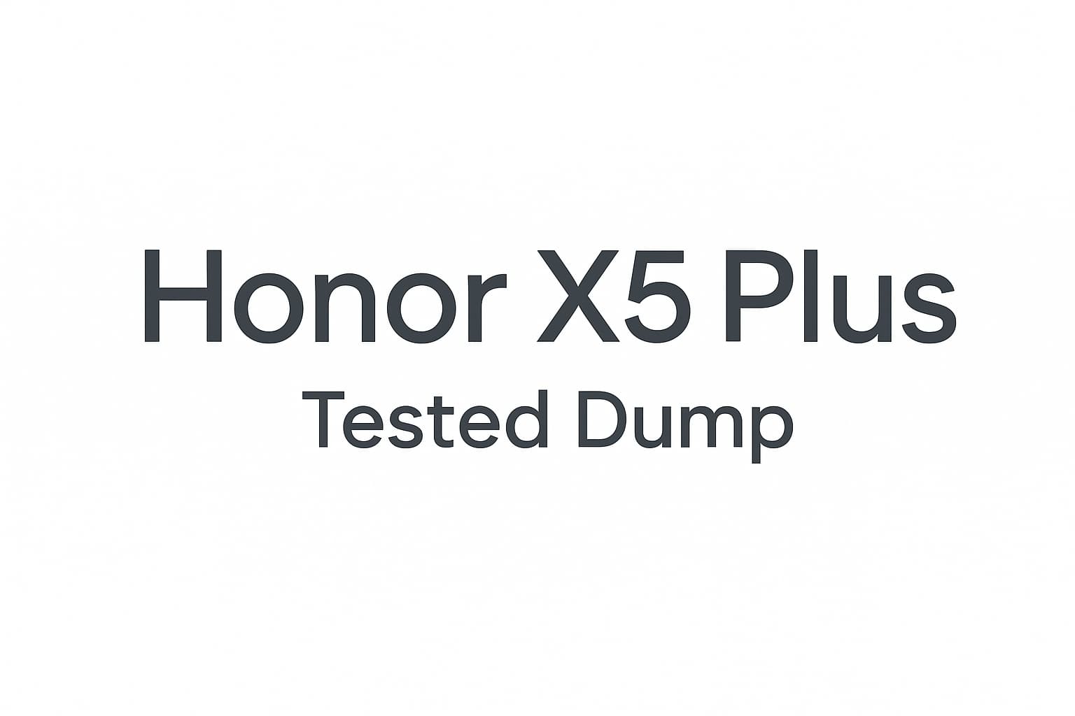 فایل دامپ Honor X5 Plus | WOD-LX2 تست شده