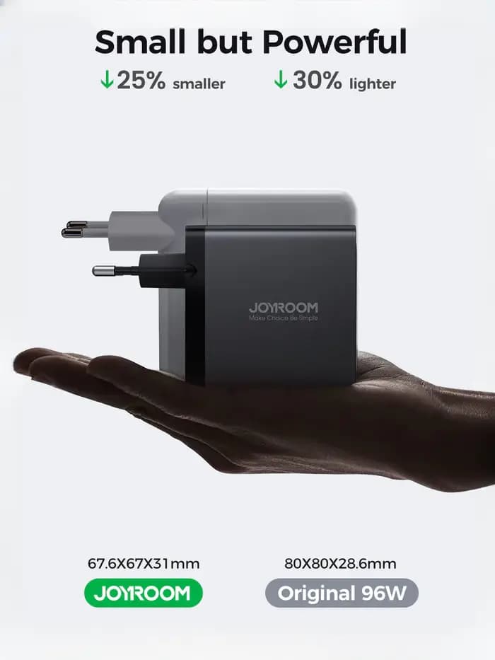 آداپتور شارژ 4 پورت 100 وات با کابل جویروم JR-TCG04 — تصویر ۶