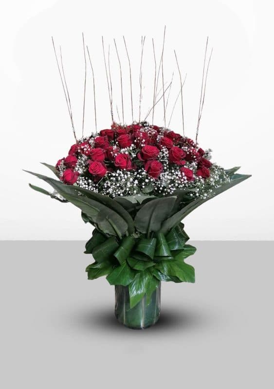 ظرف شیشه ای گل رز GSRF2 – گل فروشی آنلاین خوشه