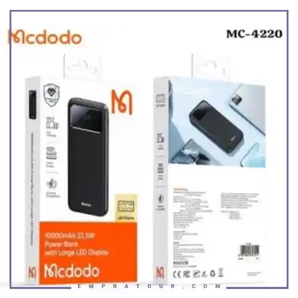 پاور بانک 10000 با توان 22.5 وات مکدودو MC-4220 — تصویر ۴
