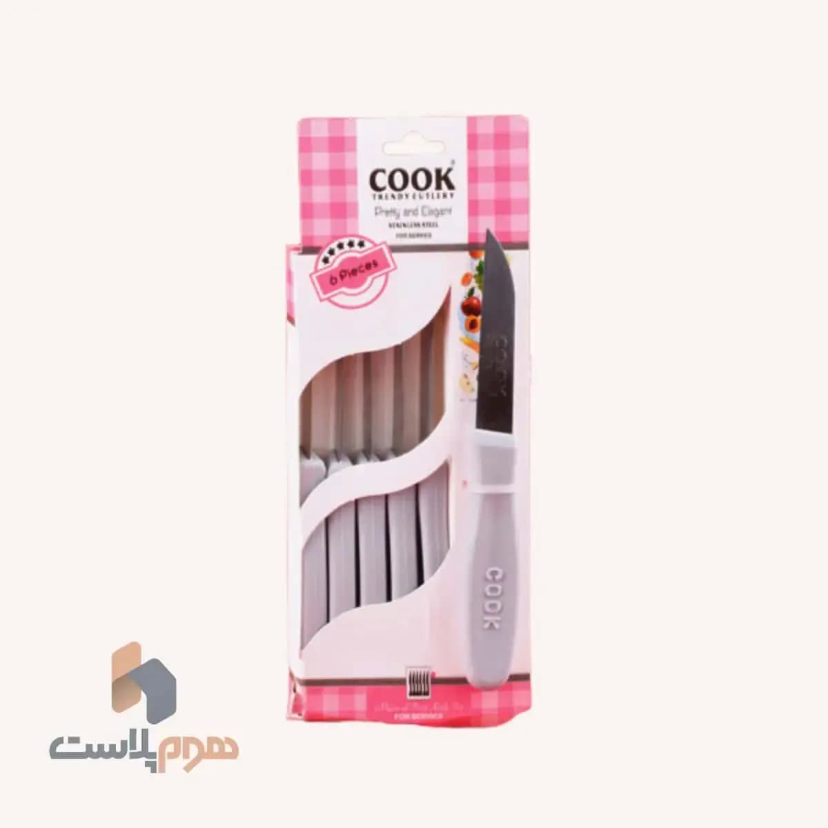 چاقو میوه خوری 6 عددی جعبه ای ابتکار